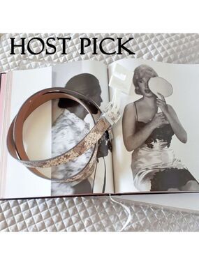 NWT MICHAEL Michael Kors floral monogram belt, XL